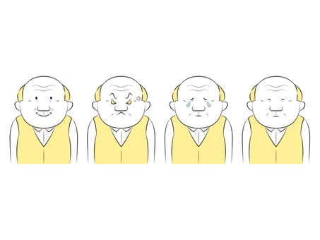Emotions and sorrows senior men Emotions and sorrows senior men