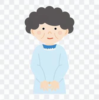 A woman wearing a cookie A woman wearing a cookie