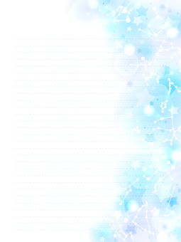 Constellation and star stationery frame Constellation and star stationery frame