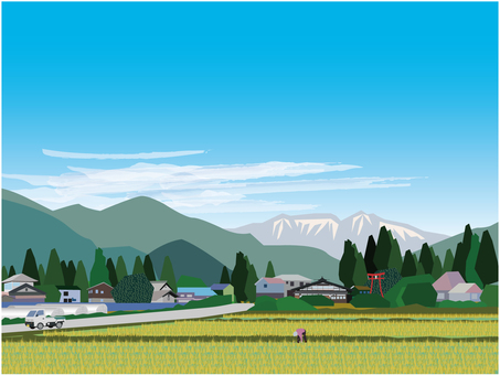 Countryside landscape before harvesting rice Countryside landscape before harvesting rice