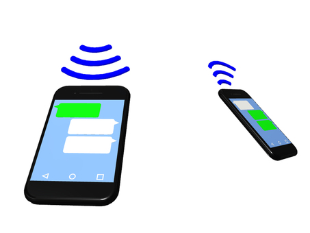 During smartphone communication During smartphone communication