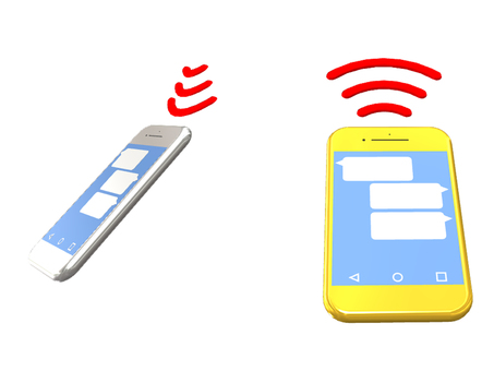 During smartphone communication During smartphone communication