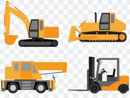 Working car (heavy / construction equipment) Material set 1 Working car (heavy / construction equipment) Material set 1
