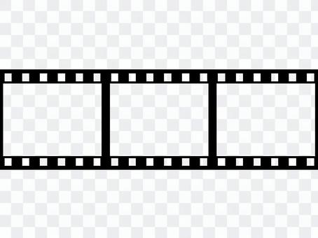 Negative film horizontal 3 frames Negative film horizontal 3 frames