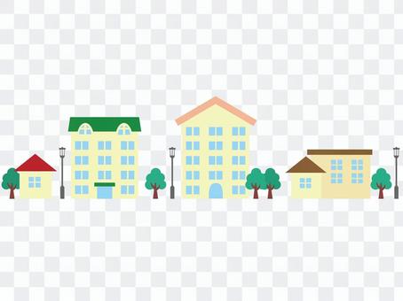 住宅街背景 海量向量圖免費下載 Illustac