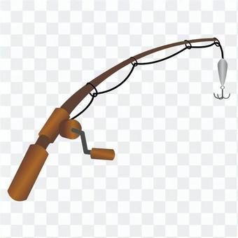 Brown fishing rod Brown fishing rod