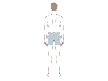 Male whole body (back view) Male whole body (back view)