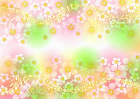 Strawberry flower and staff background Strawberry flower and staff background