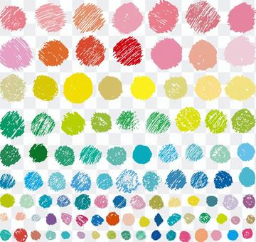 Handwriting colorful icon material set Spring / Summer decoration Handwriting colorful icon material set Spring / Summer decoration