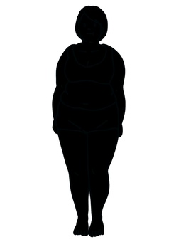 Obesity silhouette Obesity silhouette