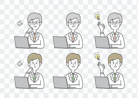 Personal computer _ Male doctor Personal computer _ Male doctor