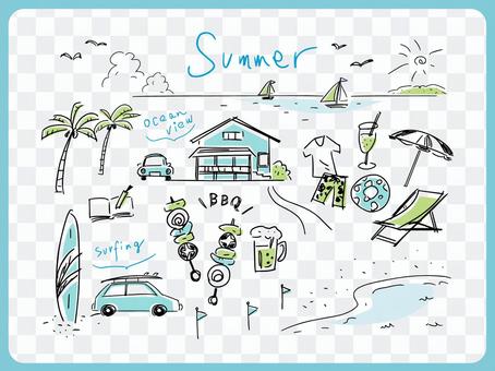 210514. Hand drawn, summer 2-4c 210514. Hand drawn, summer 2-4c
