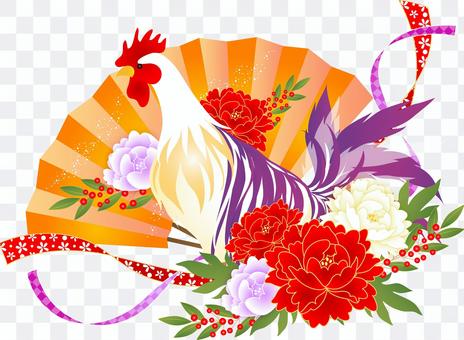 2017 Rooster Year's card illustration 2017 Rooster Year's card illustration