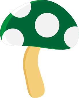 Mushroom 04 green and white Mushroom 04 green and white