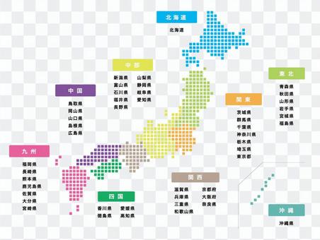 Map of Japan _ Color Map of Japan _ Color