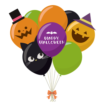 Halloween balloon assembly Halloween balloon assembly