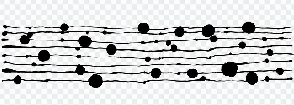 Black ink material illustration Black ink material illustration