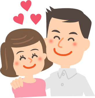 A couple with a smile A couple with a smile