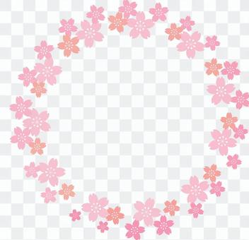 Cherry blossom round frame Cherry blossom round frame