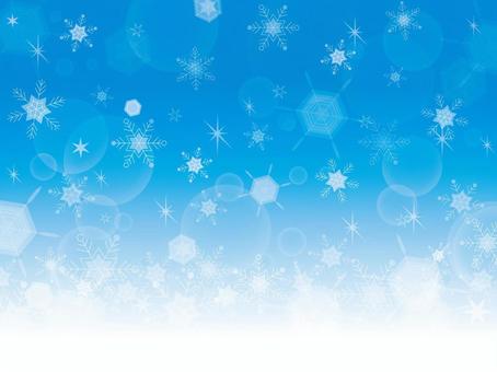 Frame snow crystal (blue) Frame snow crystal (blue)