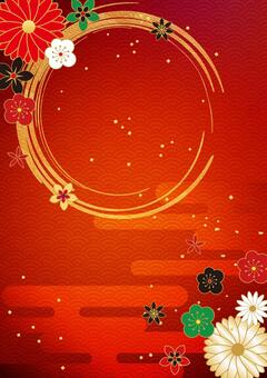 Japanese Pattern_Red_Vertical Background 2330 Japanese Pattern_Red_Vertical Background 2330