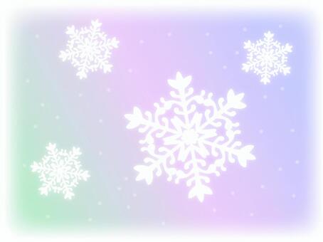 Light gradation and snowflakes Light gradation and snowflakes