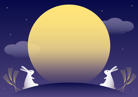 Moon viewing Moon viewing September September rabbit Moon viewing Moon viewing September September rabbit