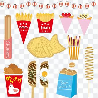 NEW Festival Stalls Night Shop Family Food Set NEW Festival Stalls Night Shop Family Food Set