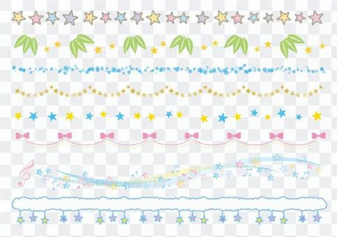 Tanabata material 017 line set Tanabata material 017 line set
