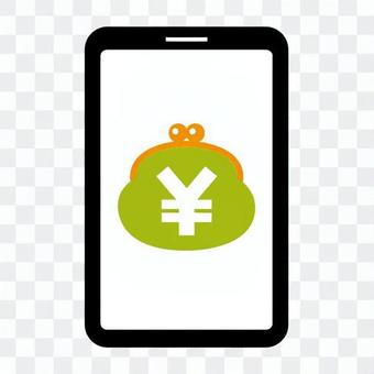 Sumaho wallet money illustration Sumaho wallet money illustration