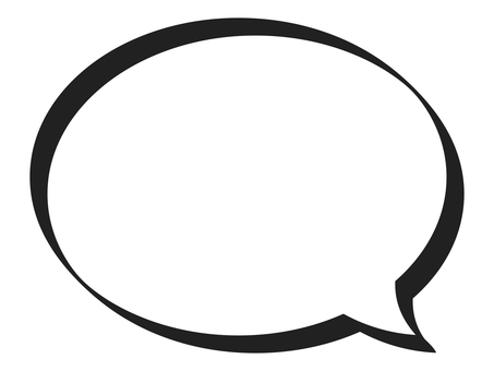 Marker handwritten speech bubble frame: black Marker handwritten speech bubble frame: black