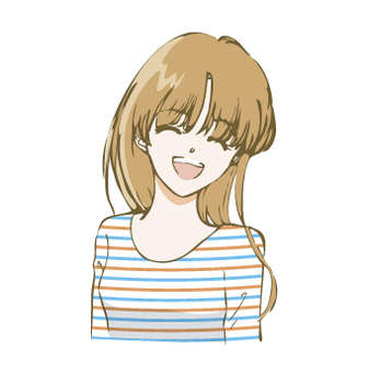 A woman with a smile A woman with a smile