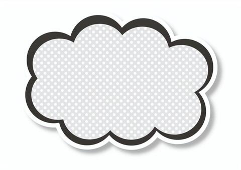 Speech balloon _ cloud _ mono Speech balloon _ cloud _ mono