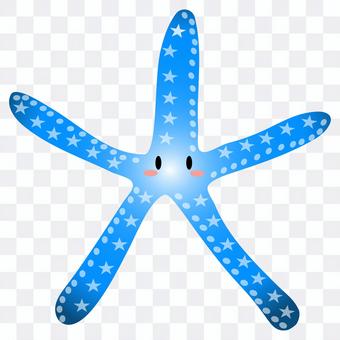 Starfish blue icon cute Starfish blue icon cute