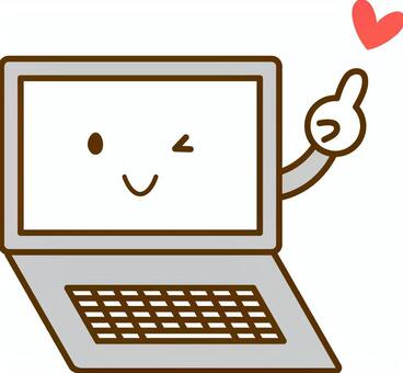 Winking personal computer Winking personal computer