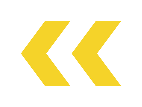 Arrow direction guide figure yellow Arrow direction guide figure yellow