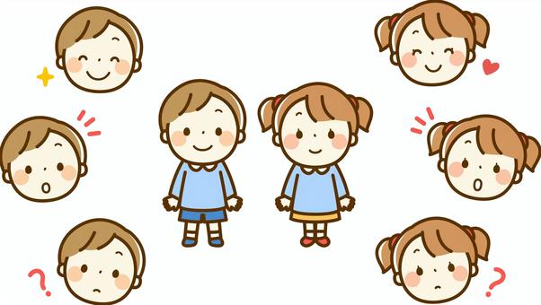 Boys and girls in kindergarten children Boys and girls in kindergarten children