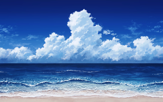 Sea and cumulonimbus Sea and cumulonimbus