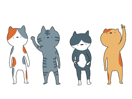 Standing cat Standing cat