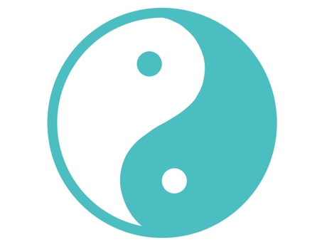 Yin Yang Mark Light Blue Blue Yin Yang Mark Light Blue Blue