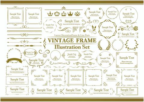 Vintage frame SET Vintage frame SET