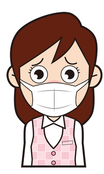 Female company worker (mask) Female company worker (mask)