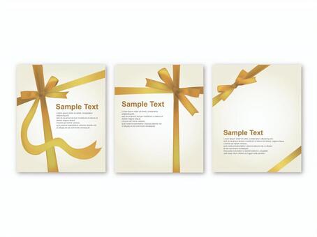 Card with ribbon Card with ribbon