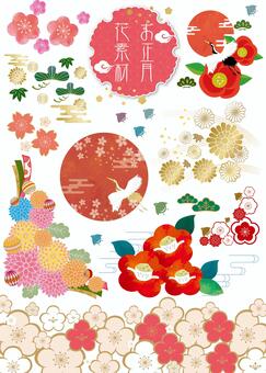 New Year flower material New Year flower material