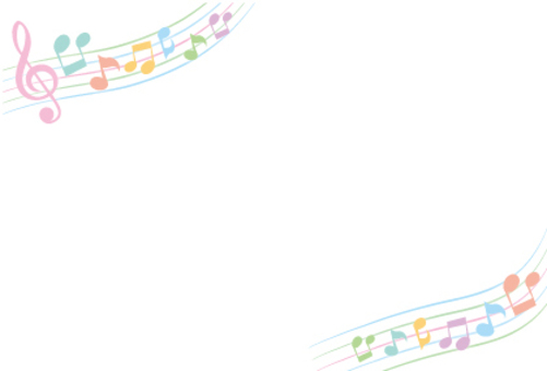 Pastel notes frame Pastel notes frame