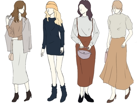 Fall / Winter Lady Girls Fashion Fall / Winter Lady Girls Fashion