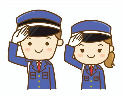 Salute guards Salute guards