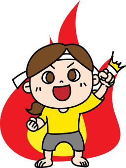 Good luck cheering girl headband burning Good luck cheering girl headband burning