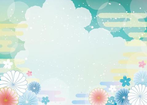 Japanese pattern background material 4 Japanese pattern background material 4