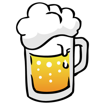 Illustration of cold beer that foams 01 Illustration of cold beer that foams 01